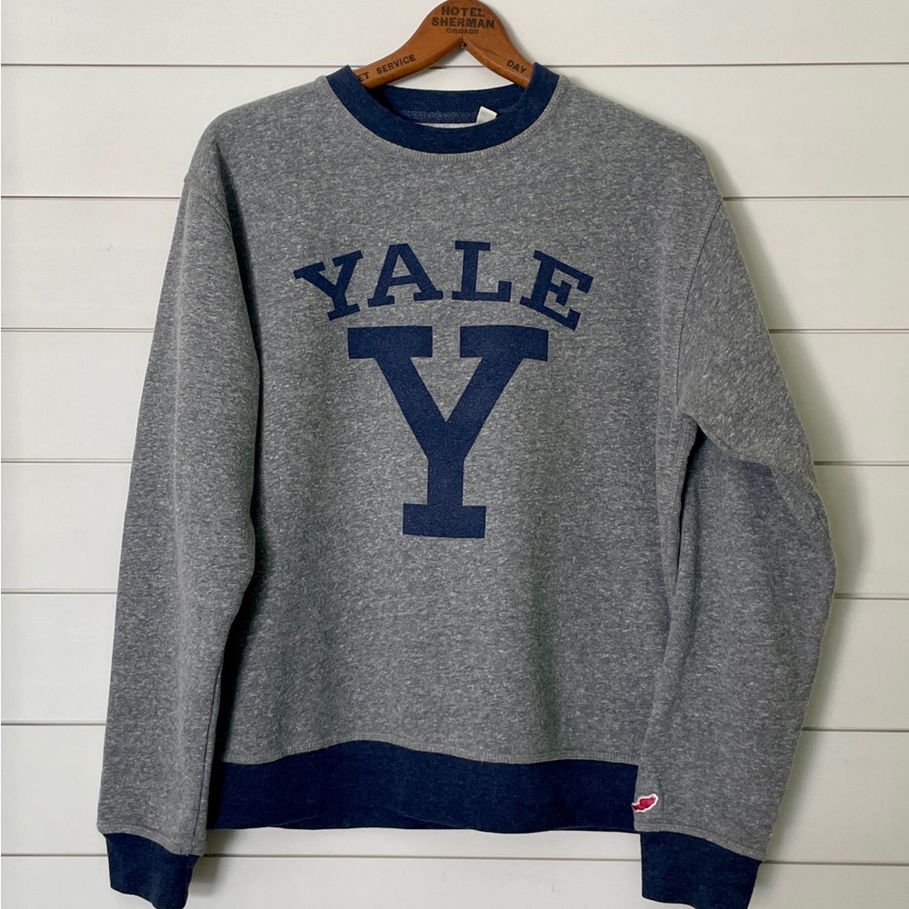 Yale Gray and Blue Men's League Sweatshirt